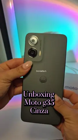 Unboxing do Moto g35 cinza @Motorola Brasil #unboxing 