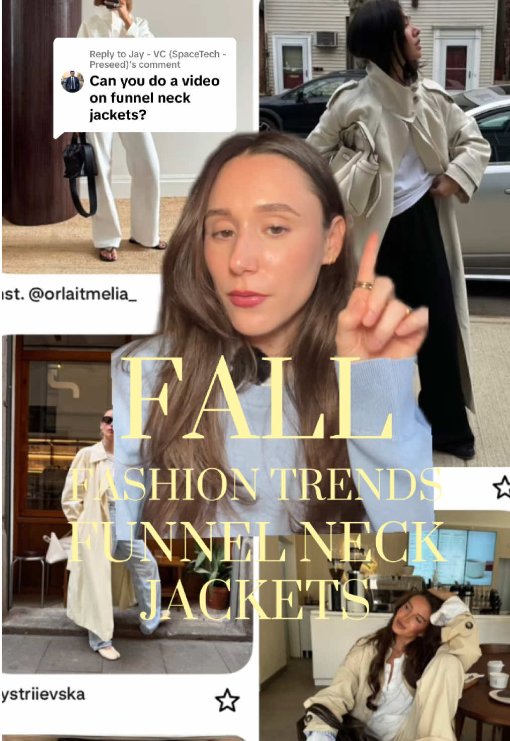 Replying to @Jay - VC (SpaceTech - Preseed) Where to buy the trendy funnel neck jackets for fall. From most expensive to least expensive! @Ducie @reformation @Revolve @The Frankie Shop @ARKET @COS @Massimo Dutti @UNIQLO Europe @ZARA #falltrends #fashiontrends #fallFashion #funnelneck #falljacket 