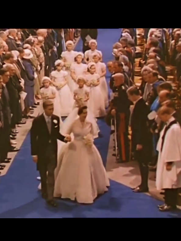 The original royal rebel! 👑✨ Princess Margaret’s 1960 wedding broke all the rules—she married for love, wore a tiara she bought herself, and became the first royal wedding televised worldwide 🇬🇧💫  #princessmargaret #RoyalFamily #fypviralシ #History #viralvideos 