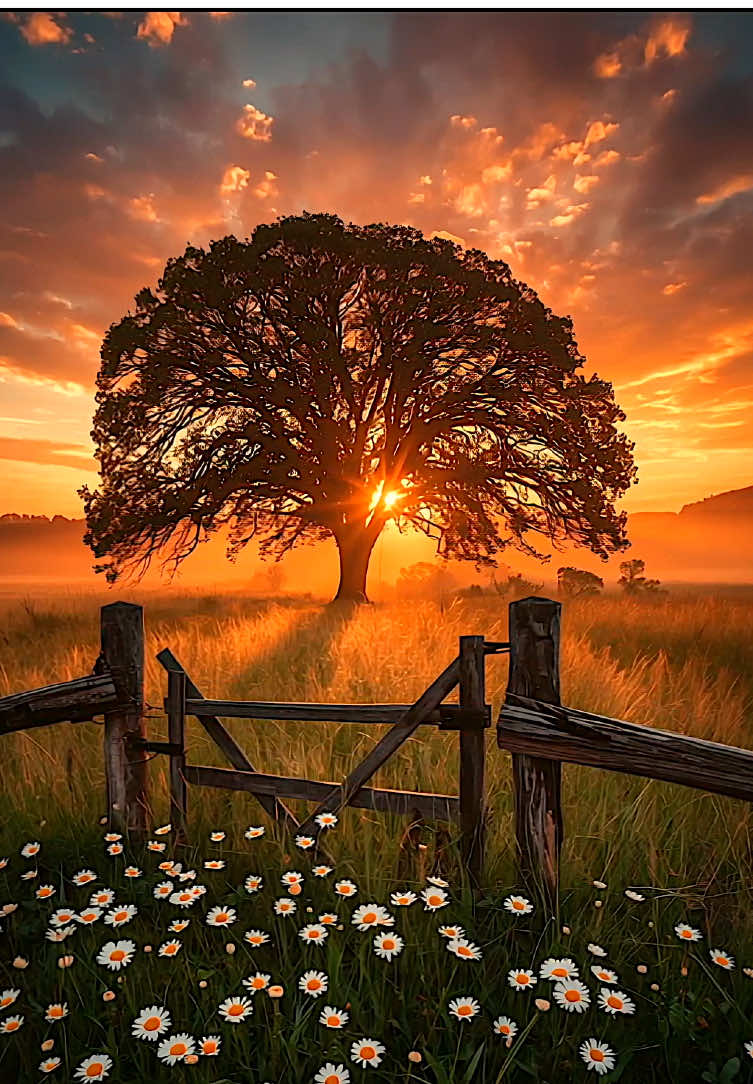 Daisy meadow at sunset #RelaxationTV #naturelovers #sunset #forestlover #relaxingtime #foryou #naturetok #soothingvibes #calmingvideo  