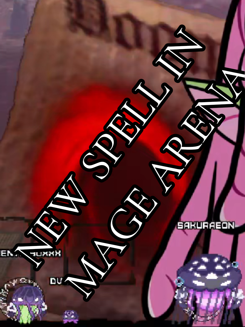 New DOOM 🕳️ ♥️ SPELL IN MAGE ARENA V0.8 #magearena #DOOM #newspell #clip it's a freaking black hole lmao! 