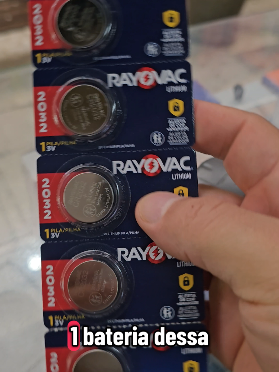 Melhor bateria e mais duradoura. bateria de lítio Rayovac modelo CR2032 ideal para dispositivos que exigem muito.