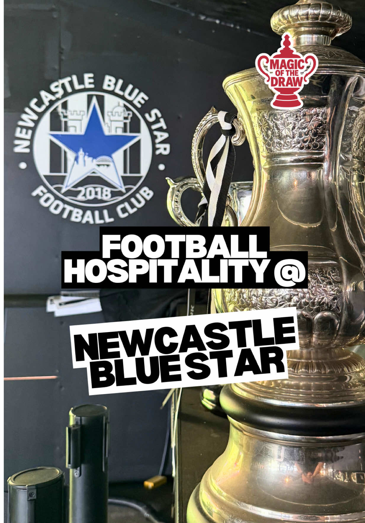 Checking out @Newcastle Blue Star FC matchday hospitality ⚽️🏆