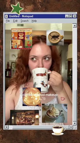 coffee inspired makeup cause i’m a caffeine addict fr ☕️ just a little summer makeup look that’s definitely leaning more autumnal hehe #2000smakeup 