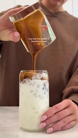 Happy September!! ☕️🍂🧸 #coffee #coffeetiktok #falltok #fallaesthetic #morningcoffee 
