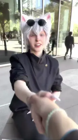 ✨JJK Cat Squad w/ @🦈❥☆𝐆𝐫𝐢𝐦★༄🦈  & @👑Prince Loke❤️ ✨ #satorugojo #sugarugeto #leirishoko #gojo #geto #shoko #meow #jjk #jujutsukaisen #jujutsukaisencosplay 