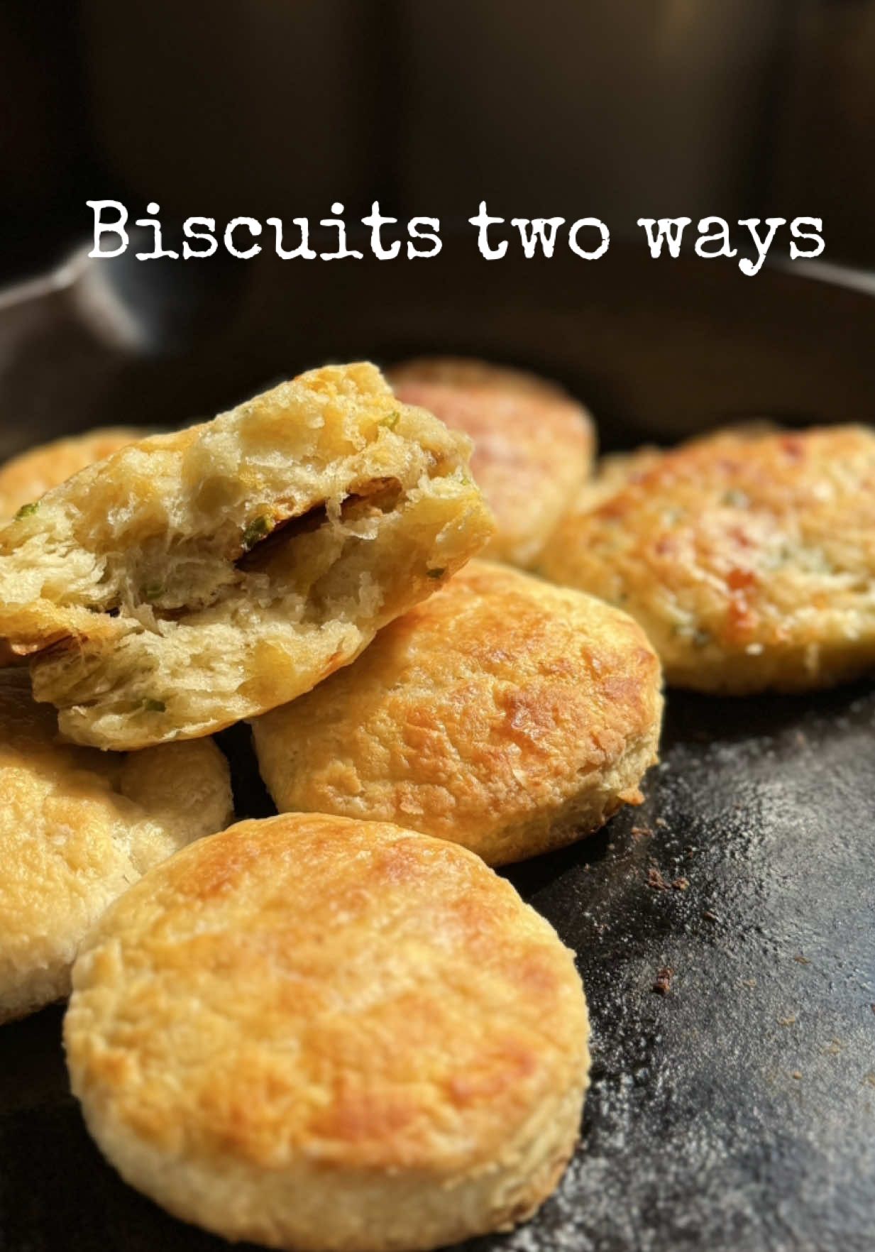 Julius’ request for the week was biscuits. We made them two ways! #breakfastideas #prep #fyp #jalapenocheddarbiscuits #buttermilkbiscuits                                    Buttermilk Biscuits  5 Cups All purpose flour  2 Tbs Baking Powder  2 Tsp Salt  2 Tbs Sugar  2 Sticks frozen butter  2 Cups Buttermilk                                       For the jalapeño cheddar ones I deseeded two jalapeños and shredded 3/4 cup of cheddar cheese. Preheat your oven to 425 degrees Fahrenheit along with your cast iron pan. 