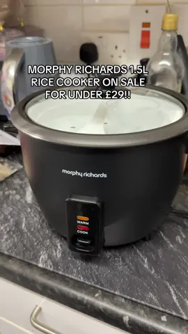 No more burnt rice and more fluffy and delicious with this Morphy Richard’s 1.5L rice cooker!! Comes with a steam stray, scoop, and a measuring cup! #morphyrichards #ricecooker #cookrice #dealdrops #tiktokmademebuyit 