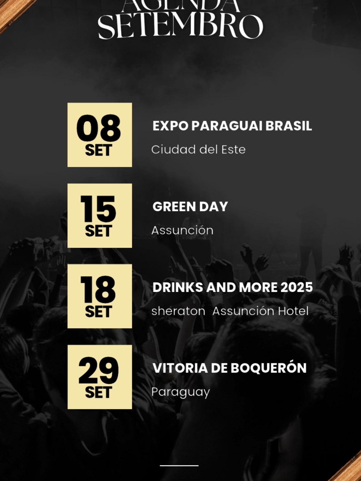 Agenda de eventos no Paraguai em Setembro #paraguai #paraguay #agenda #feriado #ciudaddeleste 
