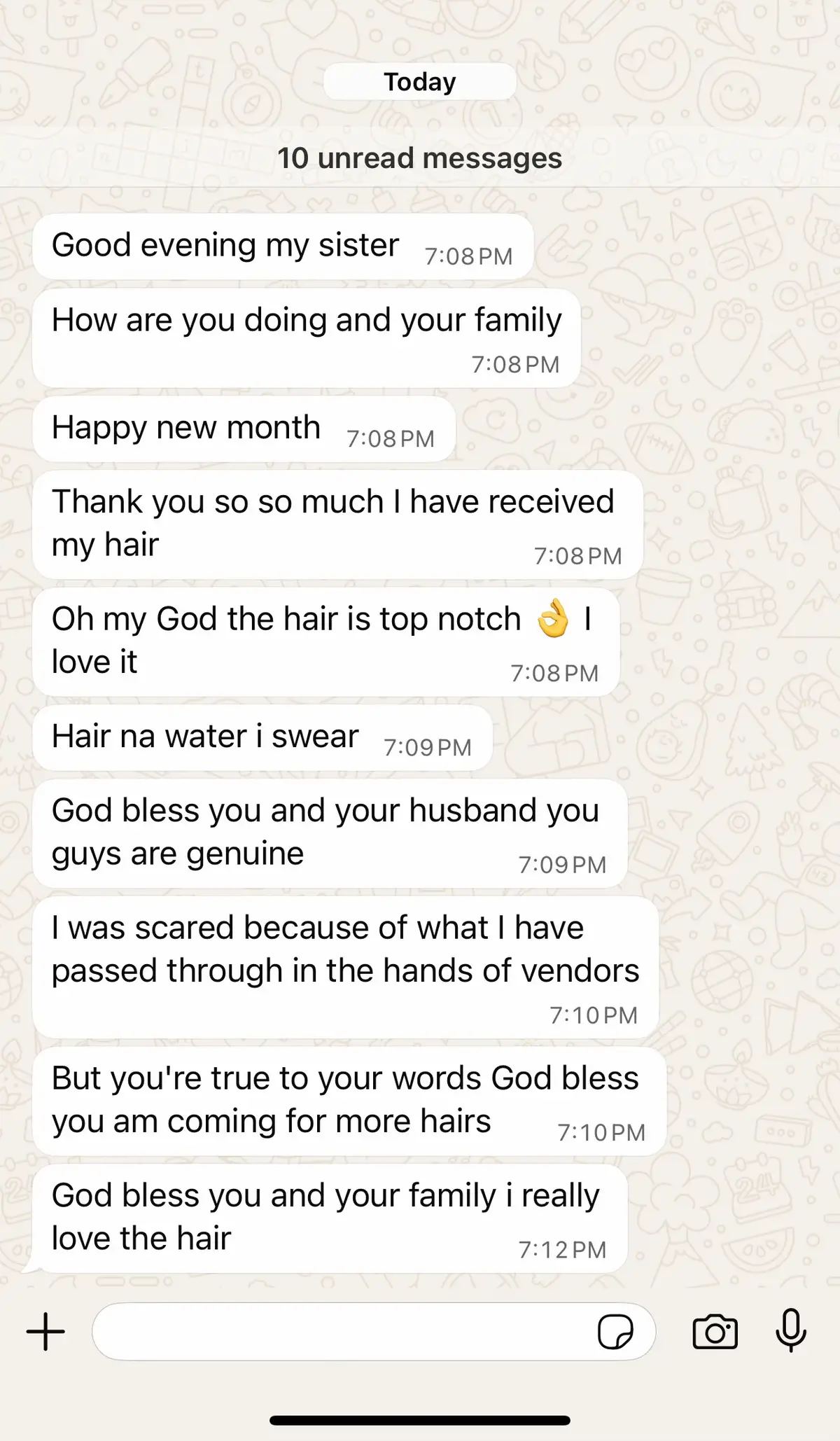 One of the many reviews we receive!!! Thank you all 🫶🫶🫶🫶🫶🫶🫶 #feedback #review #hairnawater  #trend #goviral #viralvideos  #trendingvideo #viral 