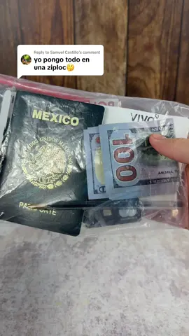 Replying to @Samuel Castillo Te recomiendo este porta pasaporte para que ya no uses ziplocs😎 #venner #passportholder #vennerwallet #airtagwallet 