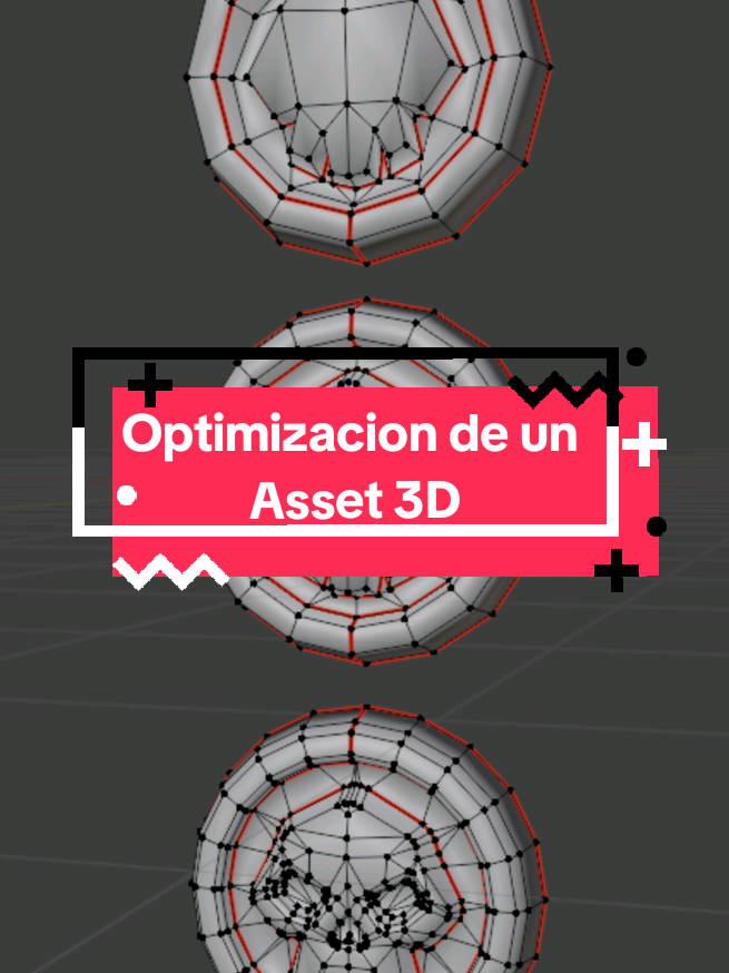 En videojuegos, cada triángulo cuenta. Esculpí esta moneda en directo y luego hice 3 versiones: una con 632 tris, otra con 260 y la más optimizada con 180. ¿La diferencia? Si ponés mil monedas en pantalla, la versión pesada suma más de medio millón de triángulos… mientras que la optimizada llega a menos de 200k. 👉 Por eso la optimización no es un detalle: es lo que hace que un juego sea fluido. #3dartist #blender3d #modelado3d #asset #gamedesign 