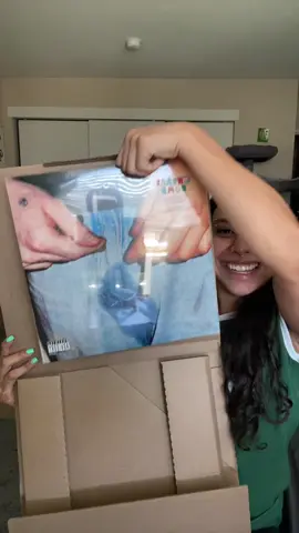 i don’t want to open it yet, but i got the translucent red!! AHHHH 😩 #cherrybomb #tylerthecreator #vinyl #unboxing 
