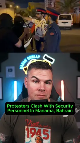 Protesters CLASH with security personnel in Manama, Bahrain.