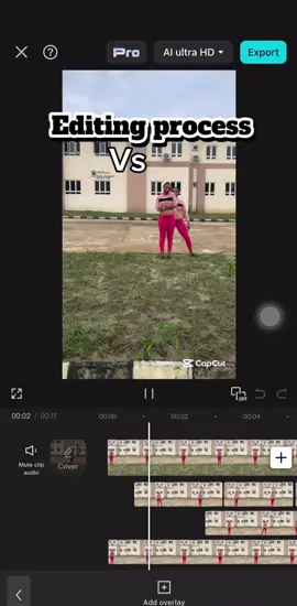 Editing process vs results of hidden clone effects #capcut_edit #videoediting #behindthescene #videoeffects 