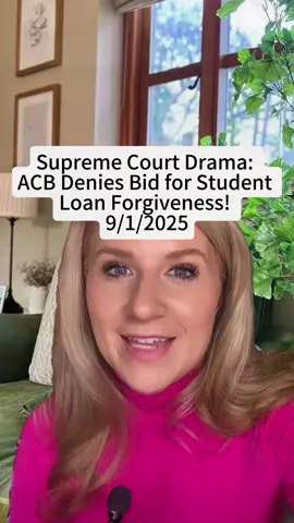 Battle on the Bench: Barrett vs. Student Loan Program! ⚖️🔥 #scotusblog #nflnews #scotus States#fyp#fyp #coloradoriver #breakingnews#United #supremecourt #nfltiktok