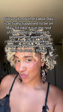 Now why would they want you to think today is just bbqs and parades? Oh, maybe so you wouldn't think about the ppl who sacrificed their lives so we could have an 8hr workday, safe working conditions and a mf weekend. #laborday #firstofthemonth #EduTok 