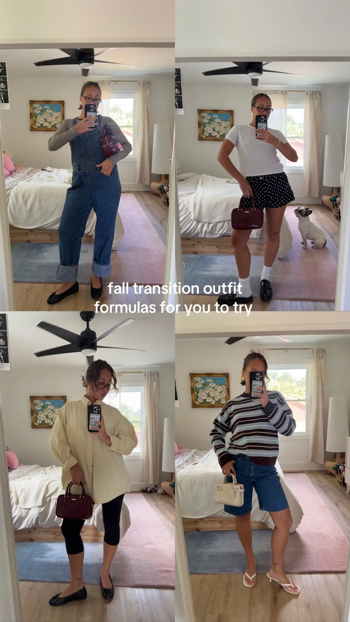if you were waiting for september for fall fits, here’s some fall transition outfit formulas for ya!! happy September 1st!!!  #falltransitionoutfit #earlyfalloutfit #outfitformulas #septemberoutfits 