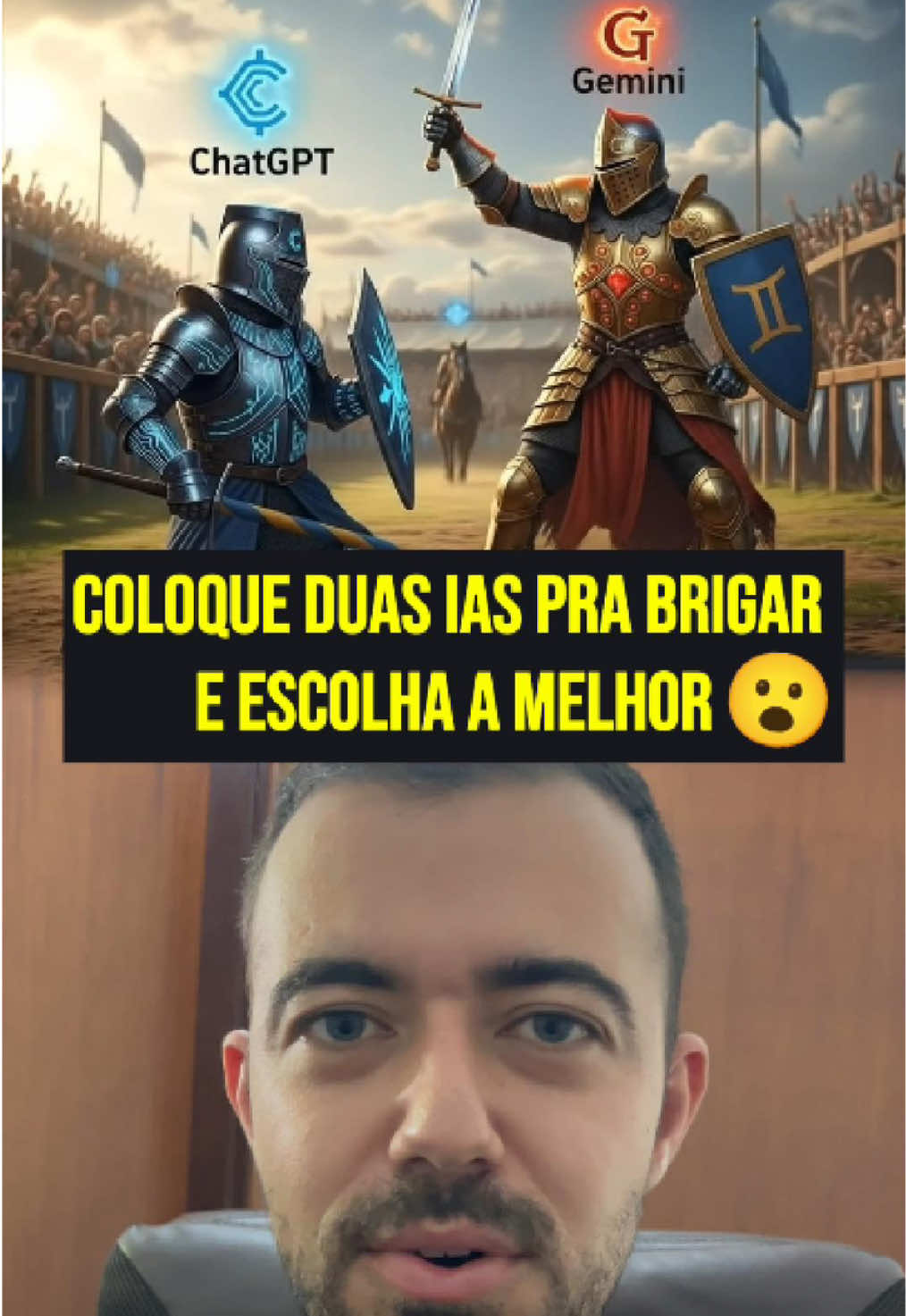 💥 ChatGPT vs Gemini… e você no controle da batalha! Com essa IA você gera duas imagens ao mesmo tempo, compara o resultado e descobre qual IA venceu. É grátis, sem login e com acesso a ferramentas como DALL·E, Leonardo AI, Google’s Nano Banana e muito mais. Comenta 