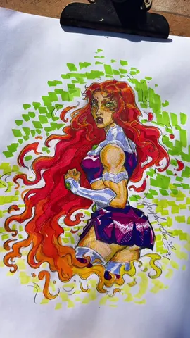 Replying to @Vicxs Desenhando a Estelar de Jovens Titãs! Eu já desenhei tanto ela quando era criança que algumas partes foram pura memória muscular kkkk  Jovens Titãs sempre foi um dos meus desenhos preferidos de todos, não perdia um episódio, você também gostava? Não esquece de me contar o que achou do desenho nos comentários, até 💋 #estelar #jovenstitãs #teentitans #starfire #dc 