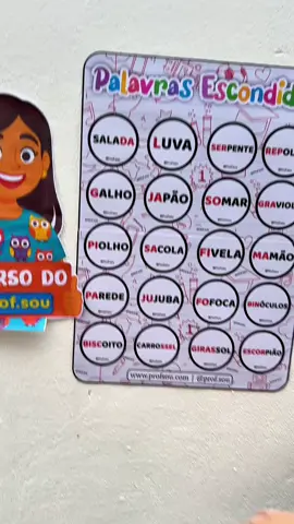 🔎✨ Chegou o Palavras Escondidas – Volume 2! Mais um recurso incrível para transformar a leitura em uma verdadeira investigação divertida. Agora com novas palavras, ainda mais desafiadoras, para trabalhar atenção, concentração, leitura e consciência fonológica de forma lúdica e encantadora. 💡📖 📌 Ideal para sala de aula, reforço ou até mesmo como atividade em casa! 👉 Já garante o seu e continue ampliando o aprendizado com magia e diversão! #Alfabetização #PalavrasEscondidas #RecursoPedagógico #EducaçãoInfantil #EnsinoFundamental       