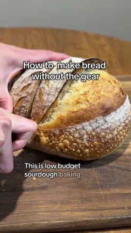 Many people feel intimidated to start baking sourdough bread because of all the supplies and gadgets you need. Today, I wanted to show you that this isn’t true. You can start making sourdough bread with just the tools already in your kitchen. You don't need a Dutch oven, a stand mixer, even a banneton or lahm. With a strong starter, even a beginner can make a great loaf of bread without buying a bunch of expansive stuff.  Check out the link in my bio, I have small batch, Superstarter kits ready to ship. ##sourdoughstarter##breadtok##baking##sourdoughbread##openbaking