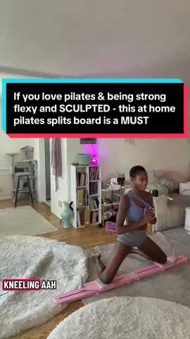 Pilates are expensive for a reason based on their benefits for your posture, spine, strength, flexibility and all round alignment!! If you’re working on getting your full splits FROM THE COMFORT OF YOUR HOME!!!?? This board right here is keyyy. #pilates #splits #splitsmachine #fyp #fyf 