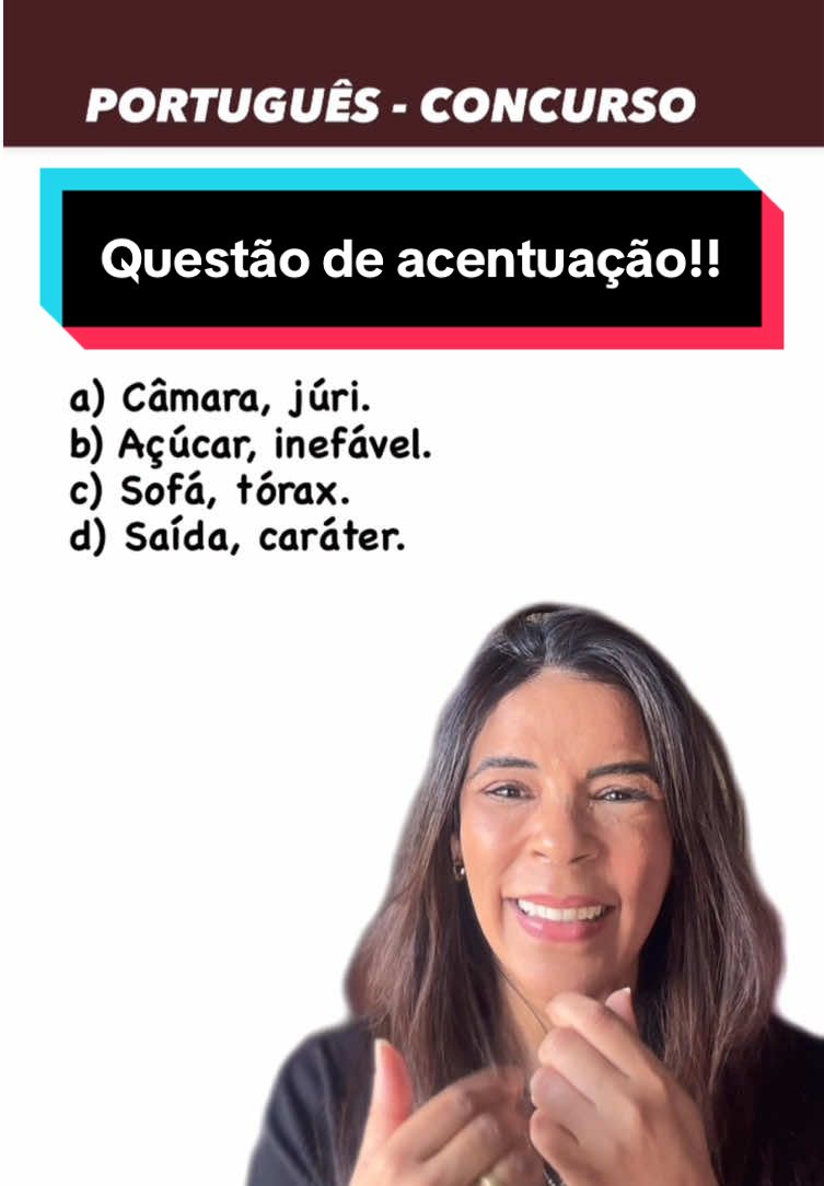 ✨ Você sabe identificar palavras acentuadas pela mesma regra? 🤔 No vídeo de hoje, vamos treinar juntos como reconhecer rapidamente quando duas palavras seguem exatamente a mesma regra de acentuação — um ponto que cai muito em provas de concursos e costuma confundir bastante! Assista até o fim e descubra como não errar mais nessa questão! 🚀 #acentuaçãográfica #concursospúblicos #portuguêsparaconcursos 