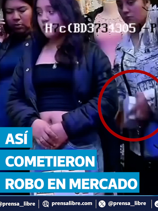 Mujeres roban en mercado de La Terminal en Chimaltenango; así operaban para distraer a vendedores En el mercado de La Terminal, en Chimaltenango, tres mujeres fueron captadas cuando cometieron un robo en un puesto de venta. Según comerciantes, ellas preguntaban precios para distraer a los vendedores y aprovechar el momento para llevarse los productos. Las imágenes muestran cómo se posicionaban de manera estratégica frente a los locales antes de sustraer la mercadería. Lea más en Prensa Libre