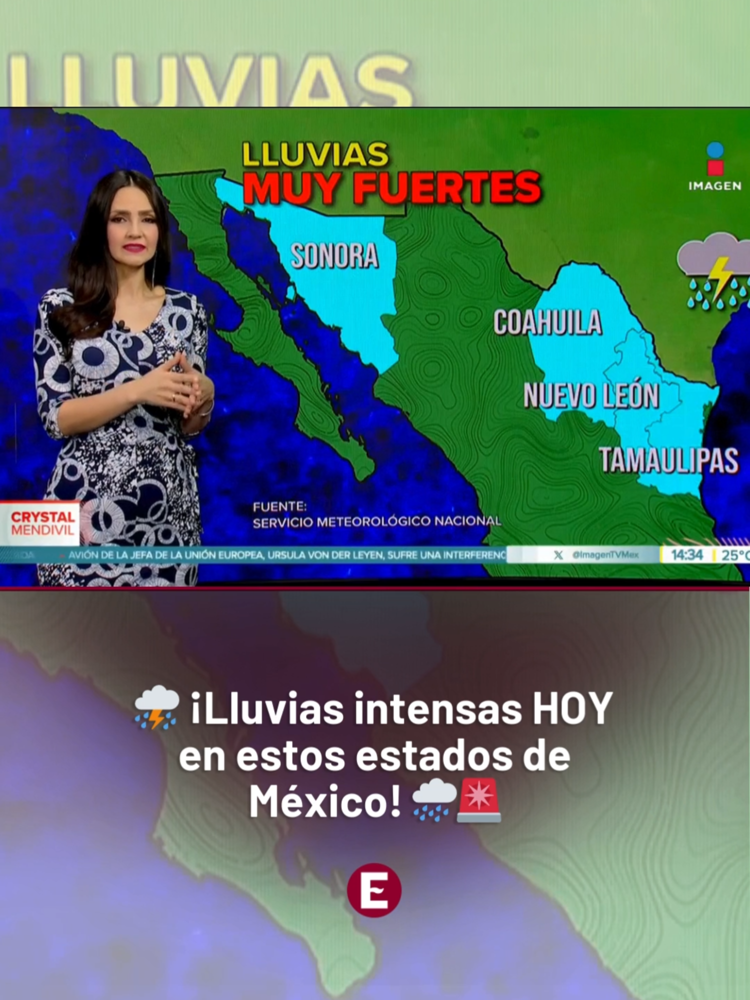 ⚠️ En las próximas horas se esperan lluvias intensas en varios estados de la República Mexicana. 🌧️ Descubre si tu estado está en la lista y toma precauciones. 🙏 #ExcélsiorDigital #QuédateSeguro #LluviasMéxico #ClimaHoy