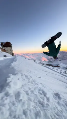 Historic storm. Sunset flips. Valle Nevado did not disappoint. 👻❄️ #snowboarding #chile #snow #snowboarding #rider 
