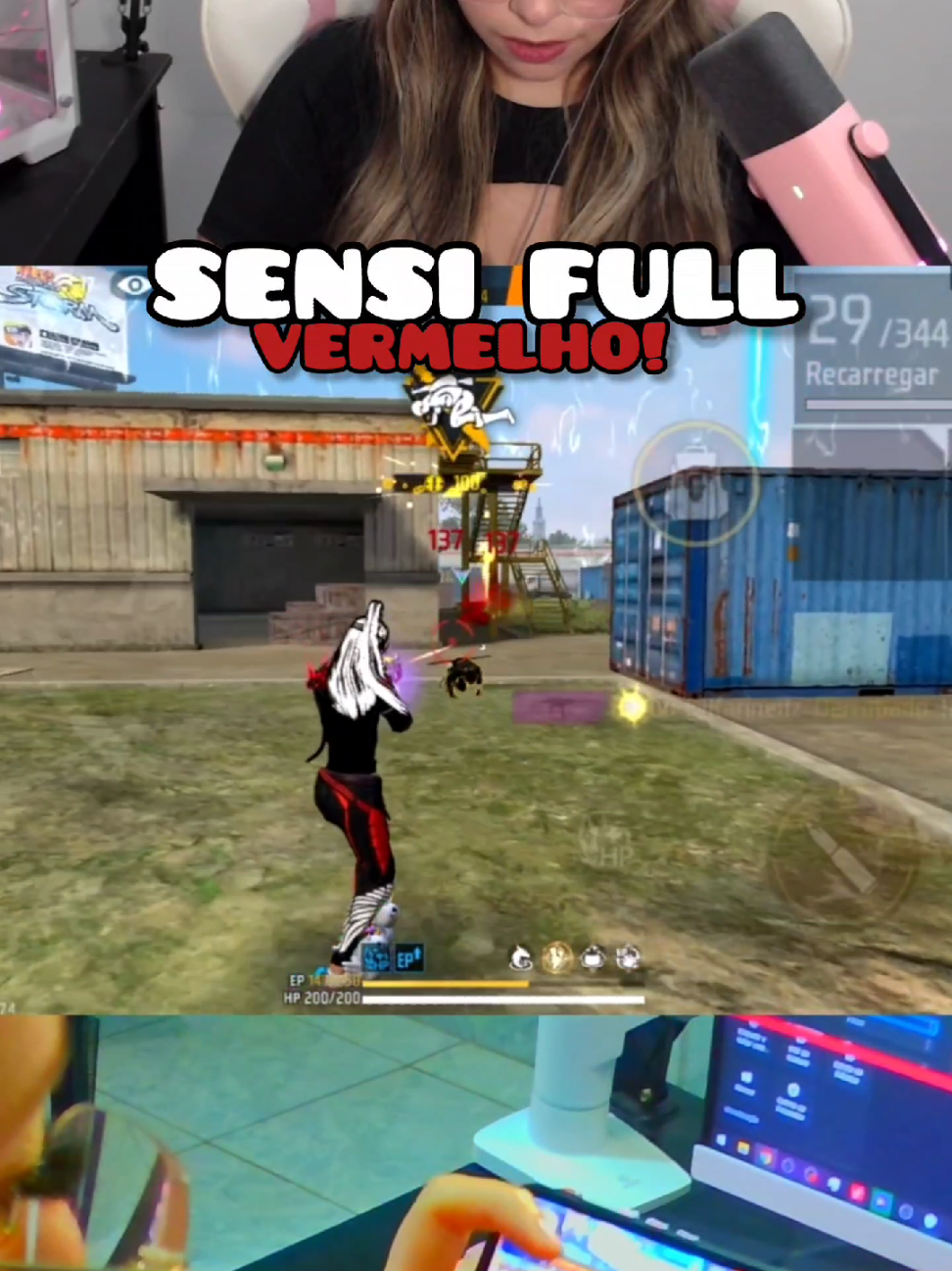 Sensibilidade para Android. ❤️👀 #FreeFire #garenafreefire #sensiff #sensibilidadefreefire #karineff 