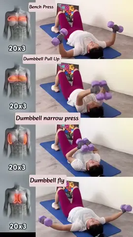 Perfect chest workout for females at home #gymfitness #fyp #foryou #trending #viral 