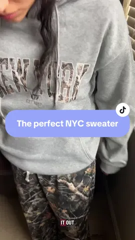 Built for the city that never sleeps, and the girls who never settle. This gray hoodie brings NY attitude and all-day comfort. #tiktokshopcreatorpicks #NYCStyle #HoodieSeason #EffortlessCool #streetwearvibes 