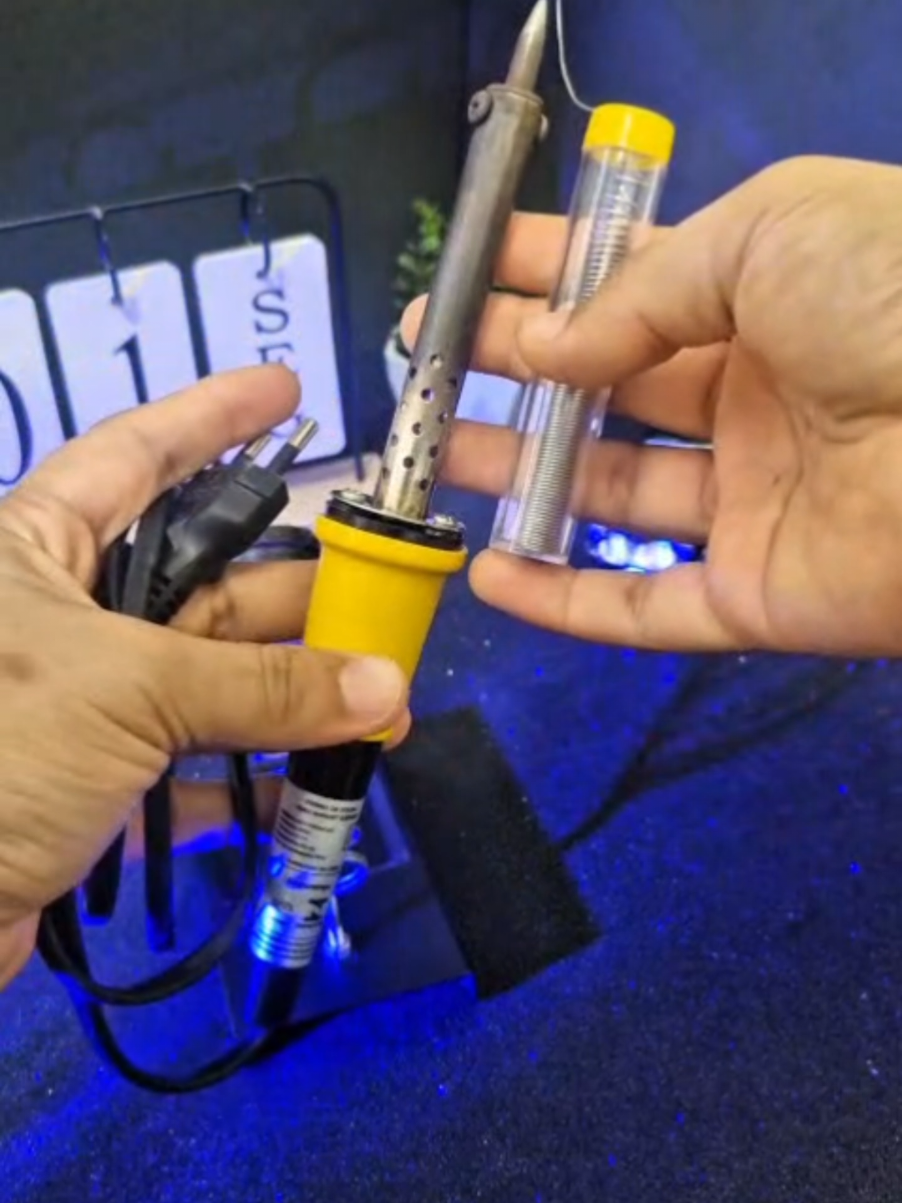 kit ferro de solda com estanho soldador 