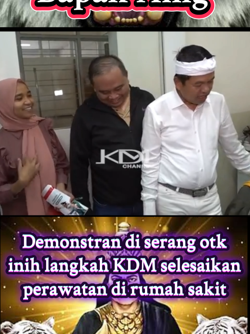 demonstran di serang otk  inih langkah KDM selesaikan perawatan di rumah sakit'  #kdm #kangdedimulyadi #bapaaing #korbandemo #penusukan 