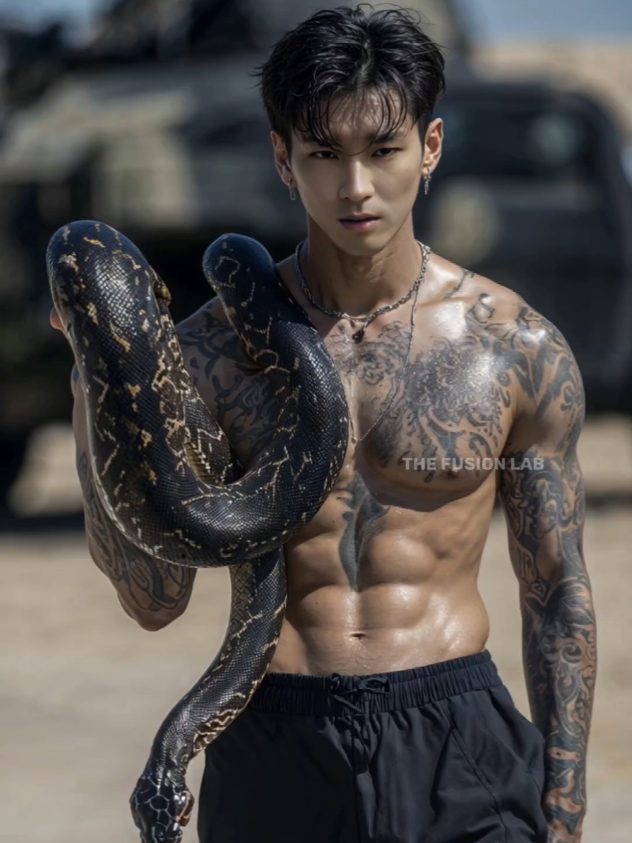 Human and Snake Fusion #pixverse #pixverseai #fusion #ai #livewallpaper 