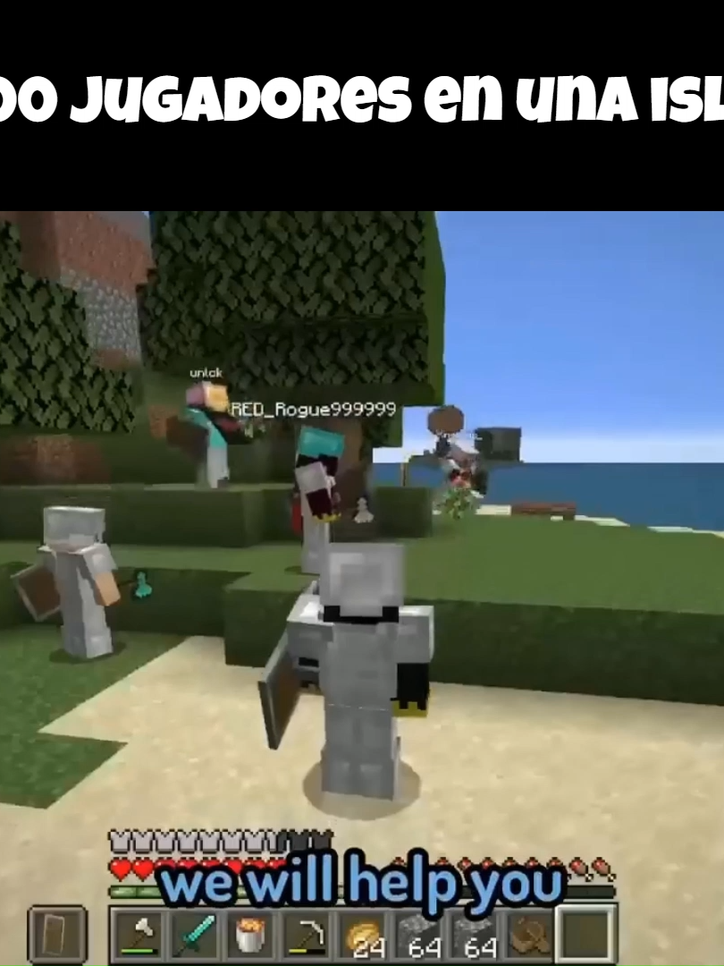 100 jugadores en una isla parte 4 minecraft #Minecraft