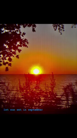 1st sunset of september  