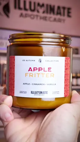 🍎🕯️ Apple Fritter smells like fresh baked goodness straight from the oven. Warm, cozy, and sweet. Go grab yours before they sell out. #SoyCandles #FallCandles #CozyVibes #HomeFragrance #SmallBusiness
