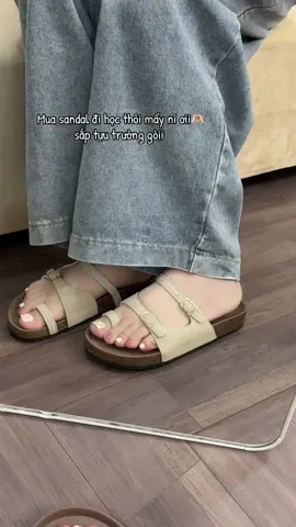 Sandal quay ngang xỏ ngón #depsandalnu #dephottrend #depsandal #depxongon 