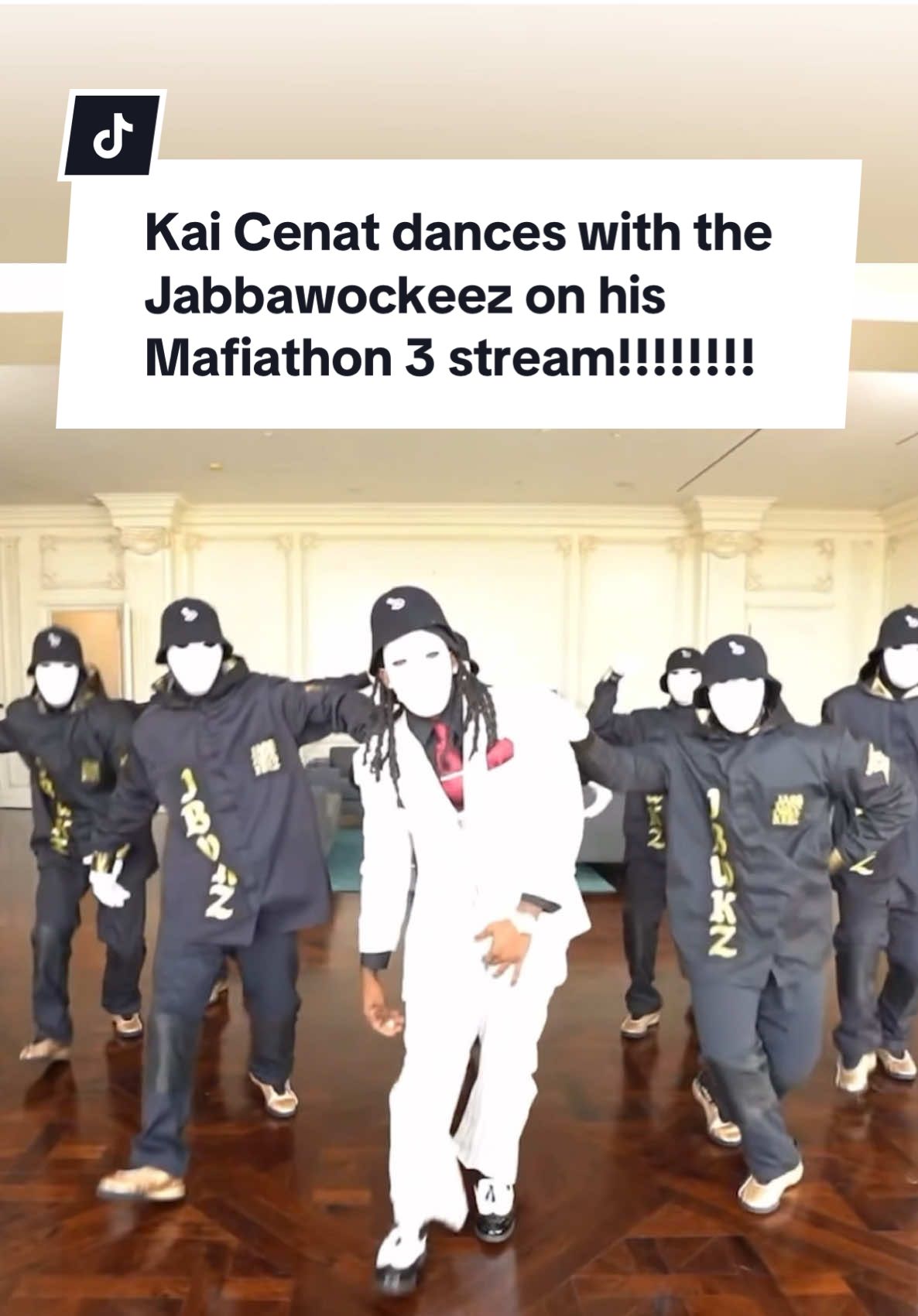 Kai Cenat dances with the Jabbawockeez on his Mafiathon 3 stream#mafiathon3 #kaicenat #jabbawockeez #fyp #foryou @Kai Cenat @JABBAWOCKEEZ 