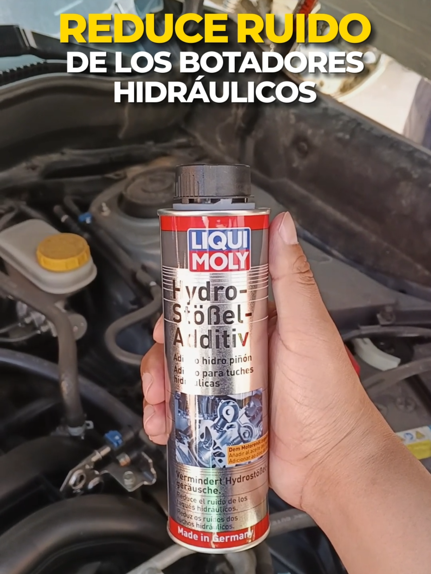 🛠️ ¿Ruido en el motor? 🔧 ¡Solucionalo con Liqui Moly, Aditivo para reducir los botadores hidráulicos! 💪 Hydro Stössel Additiv 💨 Limpia, lubrica y silencia los botadores hidráulicos. ✅ Motor suave. ¡Y sin desmontar nada! 👉 Solo 300 ml para hasta 6 litros de aceite. #Negovas #LiquiMoly #MotorSilencioso #HydroStösselAdditiv #botadoreshidraulicos #MantenimientoPreventivo #mantenimientocorrectivo  #Cochabamba #CochabambaBolivia