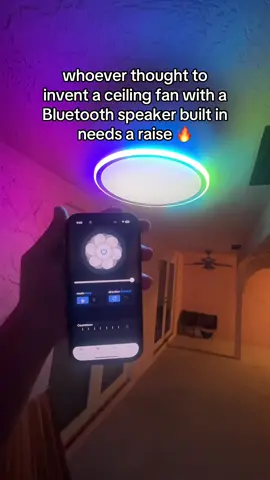 This ceiling fan is gonna go crazy for pool parties 🤯 #ceilingfan #ledfan #homeowner 