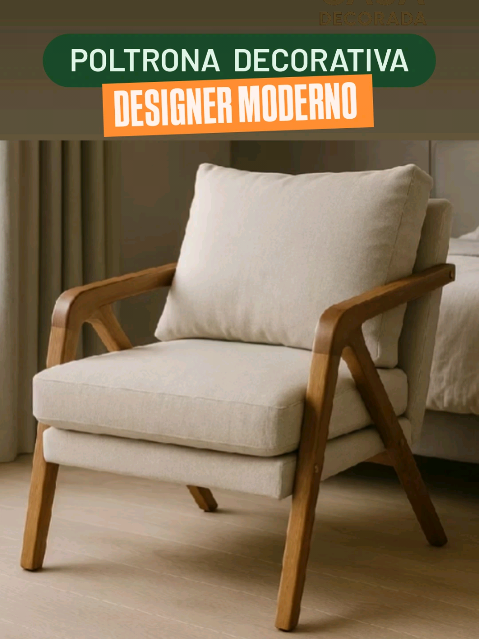 ✨ Conforto e sofisticação que transformam seu ambiente! A Poltrona Decorativa Mona Luxo une design moderno, tecido em linho bege claro e estrutura em madeira maciça para trazer charme e elegância ao seu lar. 🪑🤍 👉 Ideal para sala, quarto ou escritório – um toque minimalista que nunca sai de moda! #CasaDecor #PoltronaDecorativa #DesignMinimalista #DecoraçãoModerna #ConfortoEEstilo 