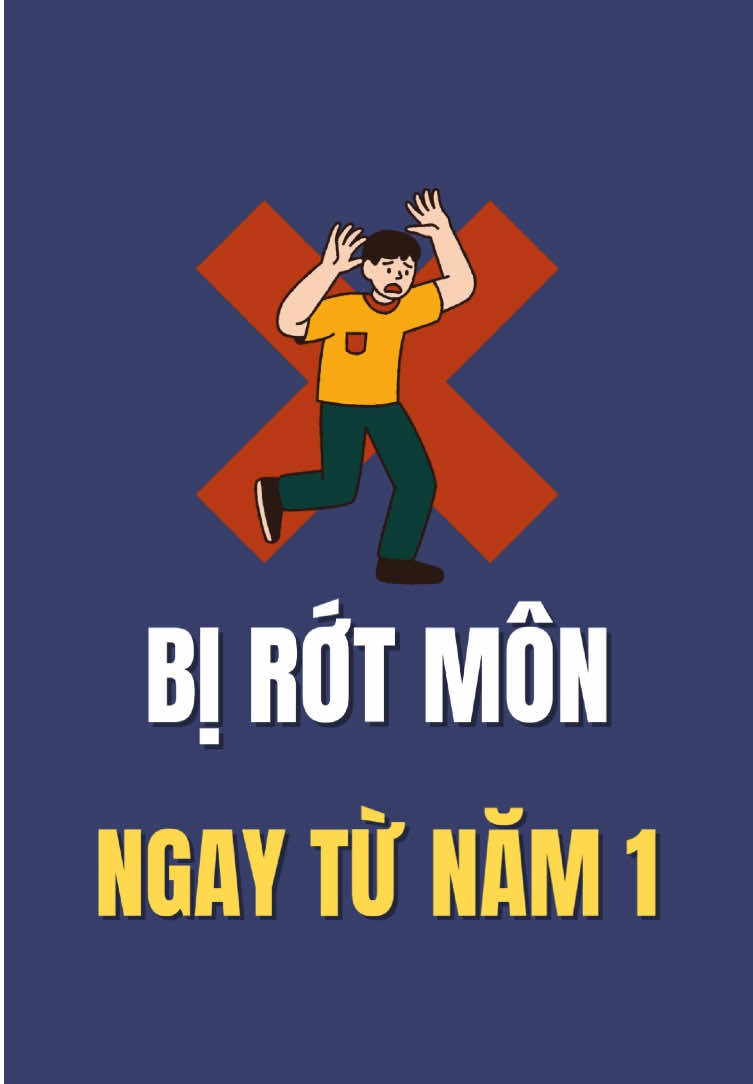 RỚT MÔN NGAY TỪ NĂM 1 - Lời cảnh tienh cho tân sinh viên #tutinvaodoi #tansinhvien #2k7quyettamdodaihoc #camnangsinhvien #loikhuyenhuuich 
