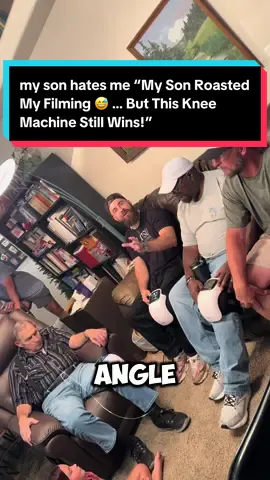 “My son says I’m the WORST cameraman 😂 but at least this knee massager is the real deal. Heat, massage + red light therapy = pain relief the whole family actually uses 🙌 Who cares about the angles when your knees feel this good?!” #DadVsSon #CameraFail #KneeRelief #MassageMachine #TikTokMadeMeBuyIt