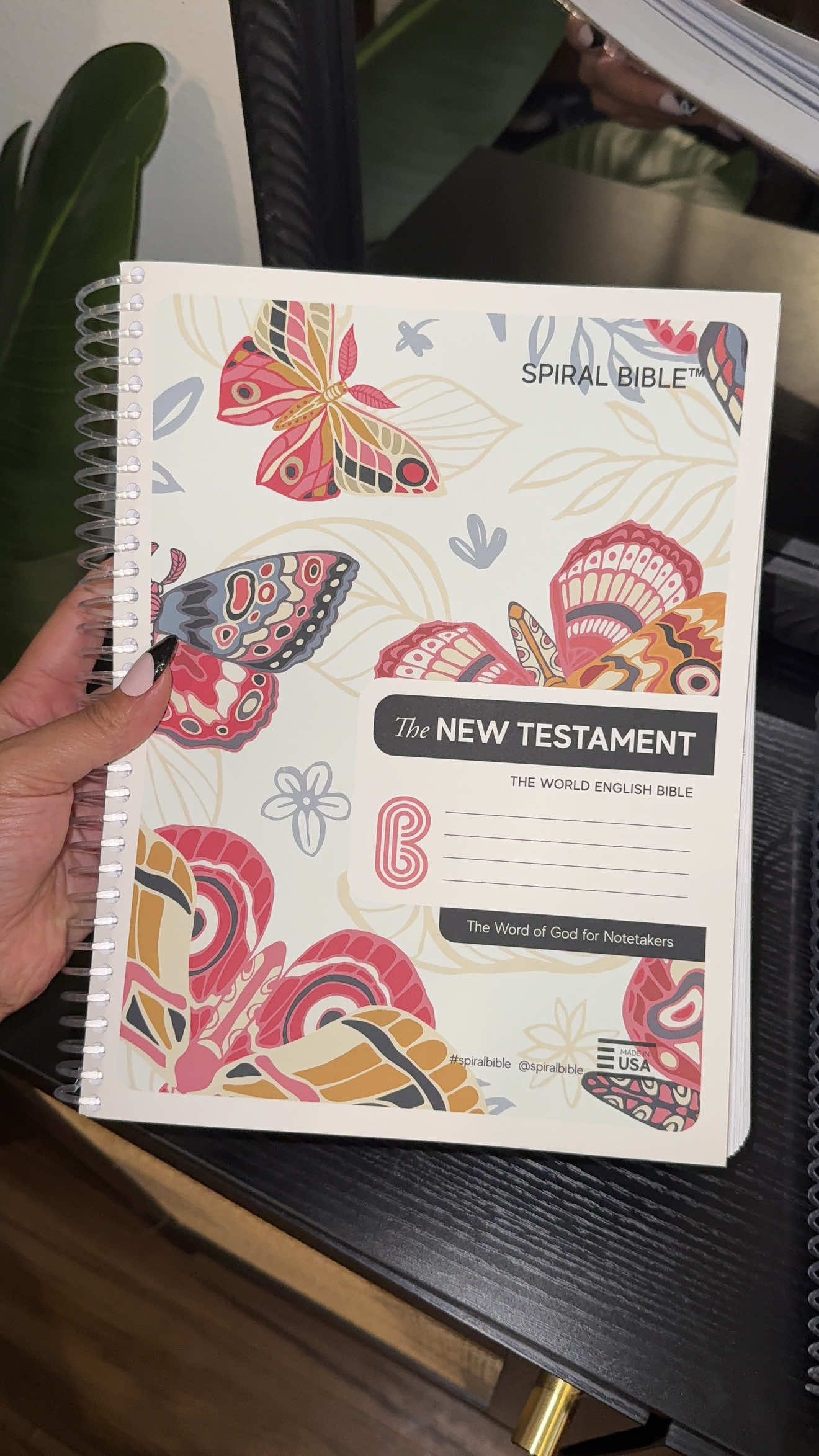 This @SpiralBible New Testament White Butterfly edition is a note takers dream📖✨ Lays flat, perfect for note-taking & journaling, and so beautiful! 🦋 #spiralbible #biblestudy #biblejournaling #biblejournal #biblenotes  