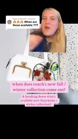 Replying to @Wannie #greenscreen breaking down coach’s new collection + coach’s new keychains…and should I break down the sticker collection more?! 🩷 @Coach u rock #coach #coachbag #coachny #fallfashion 