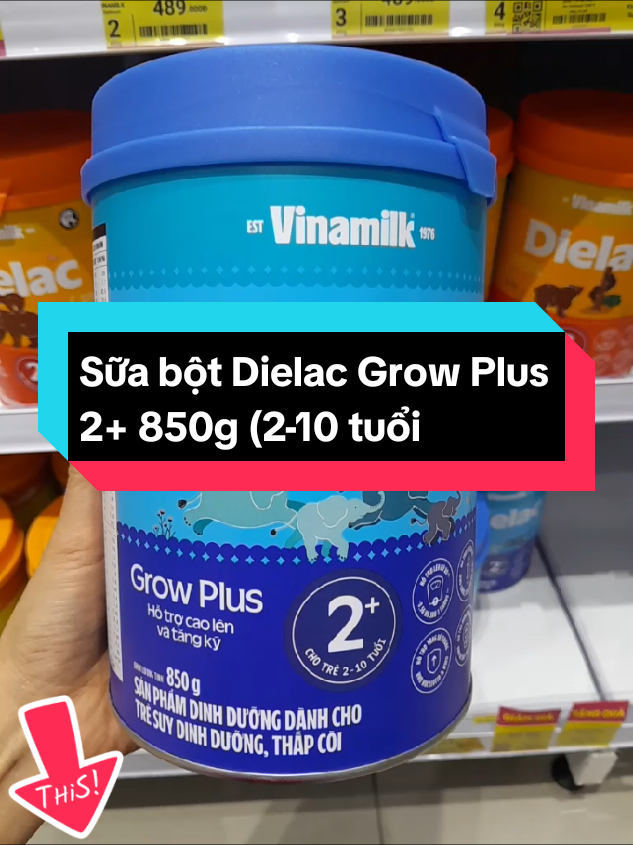 Sữa bột Dielac Grow Plus 2+ 850g (2-10 tuổi) #vinamilk #suabot #concung #dilac #xuhuong 